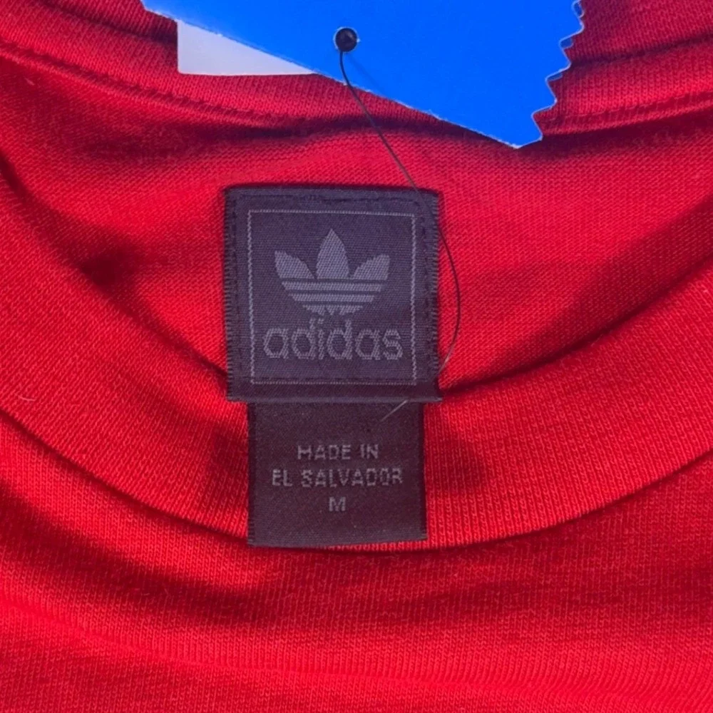 Vintage Authentic Adidas Originals Amsterdam Tee Red Windmill Graphic 2006 M NWT